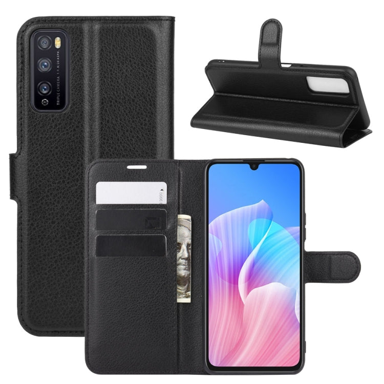 For Huawei Enjoy Z 5G Litchi Texture Horizontal Flip Protective Case with Holder & Card Slots & Wallet
