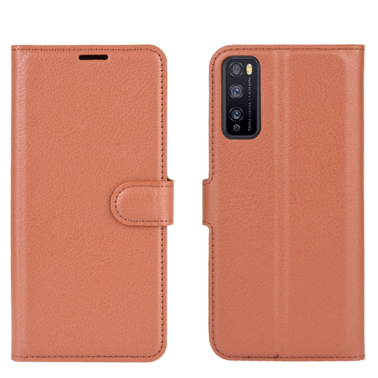For Huawei Enjoy Z 5G Litchi Texture Horizontal Flip Protective Case with Holder & Card Slots & Wallet