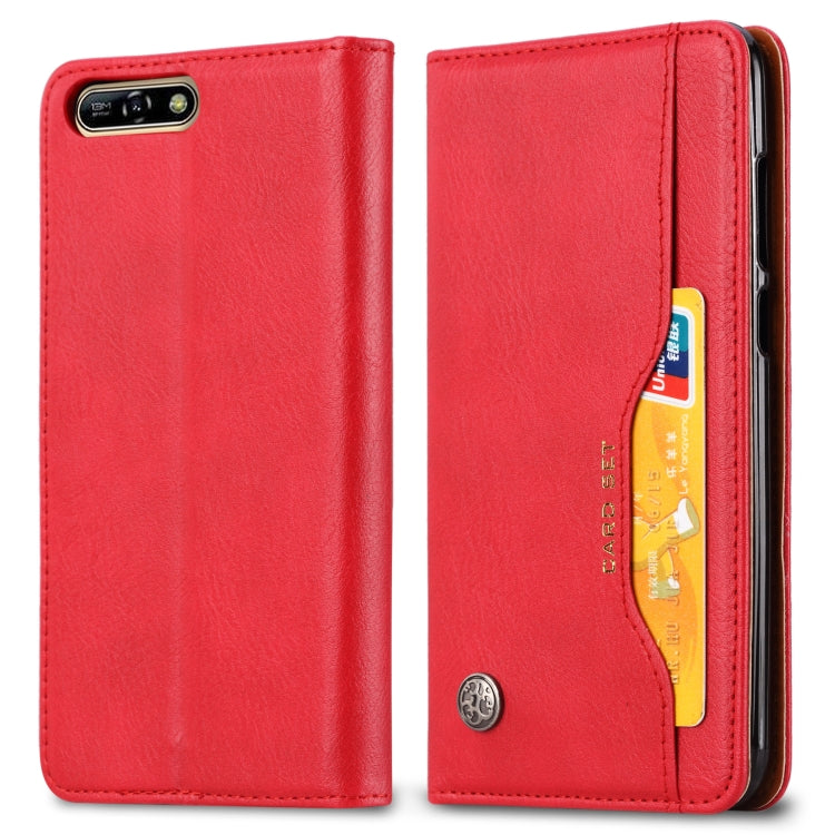 Knead Skin Texture Horizontal Flip Leather Case for Huawei Y6 (2018) / Honor 7A / Enjoy 8e, with Photo Frame & Holder & Card Slots & Wallet