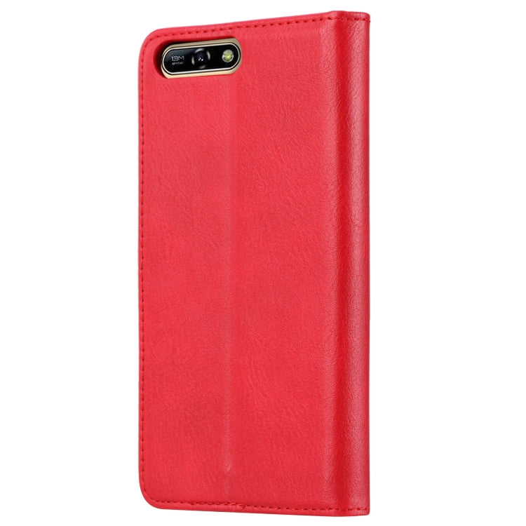 Knead Skin Texture Horizontal Flip Leather Case for Huawei Y6 (2018) / Honor 7A / Enjoy 8e, with Photo Frame & Holder & Card Slots & Wallet