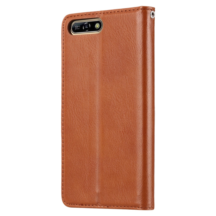 Knead Skin Texture Horizontal Flip Leather Case for Huawei Y6 (2018) / Honor 7A / Enjoy 8e, with Photo Frame & Holder & Card Slots & Wallet