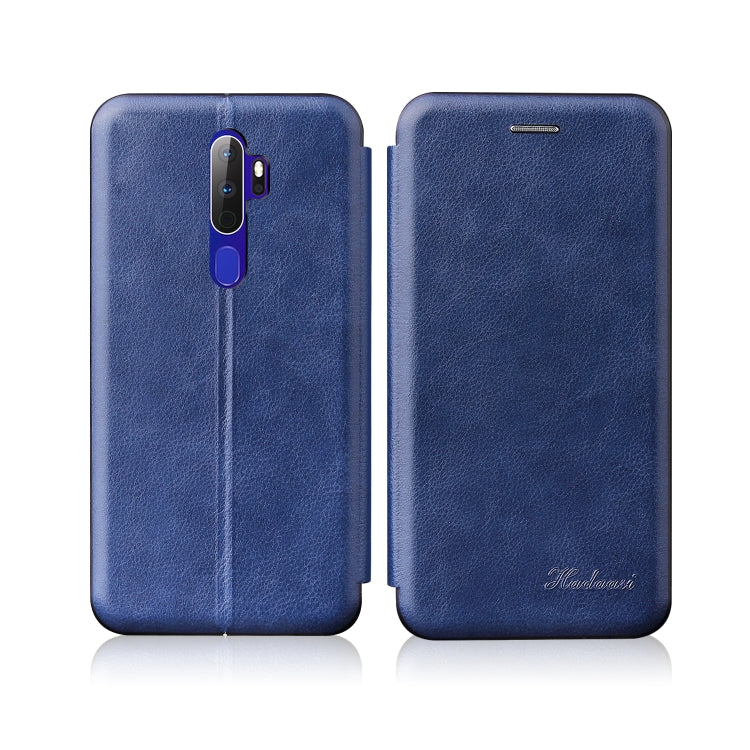 For OPPO A52 / A72 / A92 Integrated Electricity Pressing Retro Texture Magnetic TPU+PU Leather Case with Card Slot & Holder