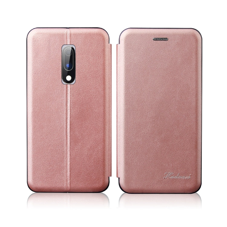 For OnePlus 6T / OnePlus 7 Integrated Electricity Pressing Retro Texture Magnetic TPU+PU Leather Case with Card Slot & Holder