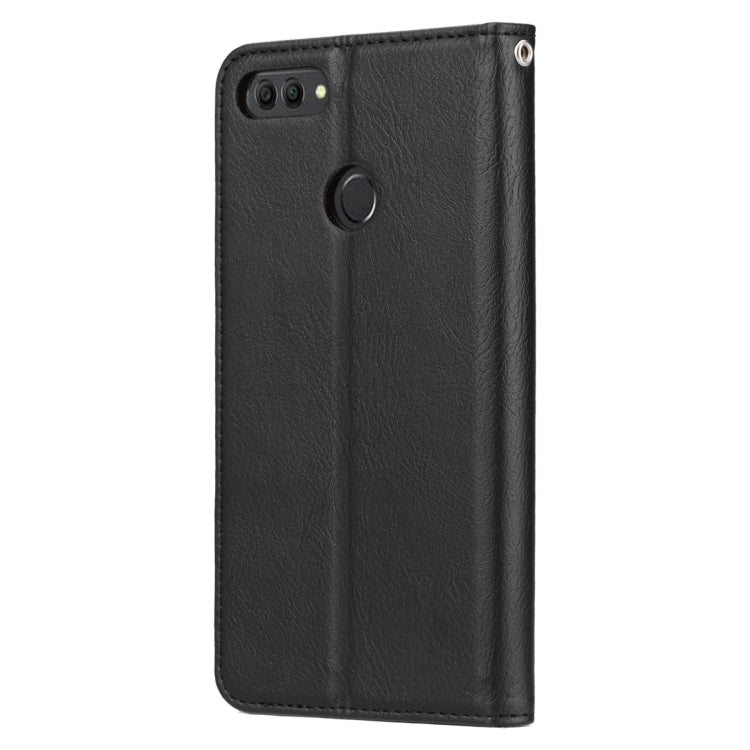 Knead Skin Texture Horizontal Flip Leather Case for Huawei Y9(2018) / Enjoy 8 Plus, with Photo Frame & Holder & Card Slots & Wallet