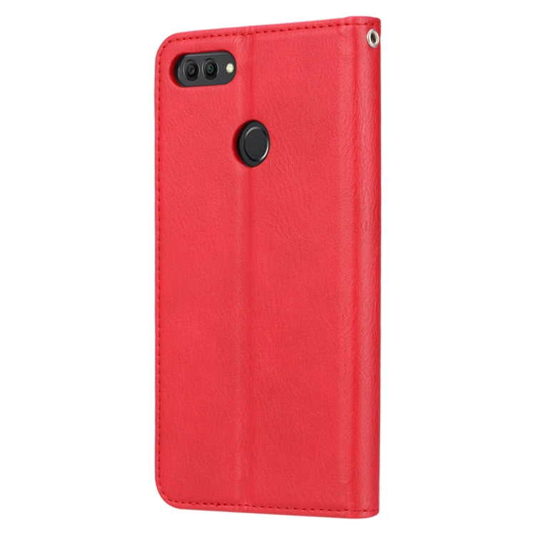 Knead Skin Texture Horizontal Flip Leather Case for Huawei Y9(2018) / Enjoy 8 Plus, with Photo Frame & Holder & Card Slots & Wallet