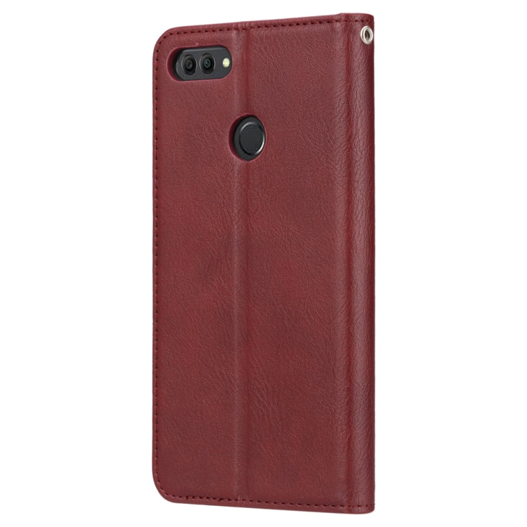Knead Skin Texture Horizontal Flip Leather Case for Huawei Y9(2018) / Enjoy 8 Plus, with Photo Frame & Holder & Card Slots & Wallet