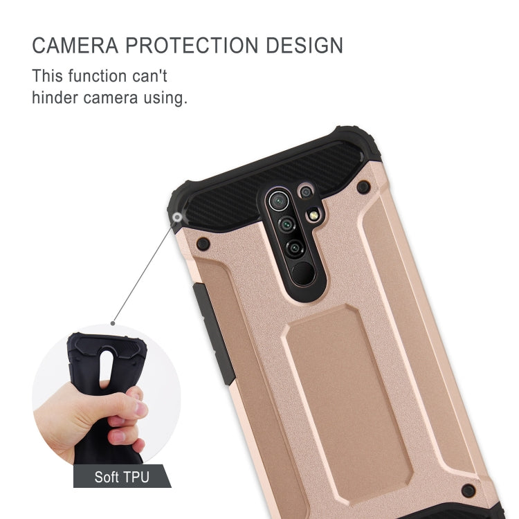 For Xiaomi Redmi 9 Magic Armor TPU + PC Combination Case (Grey)