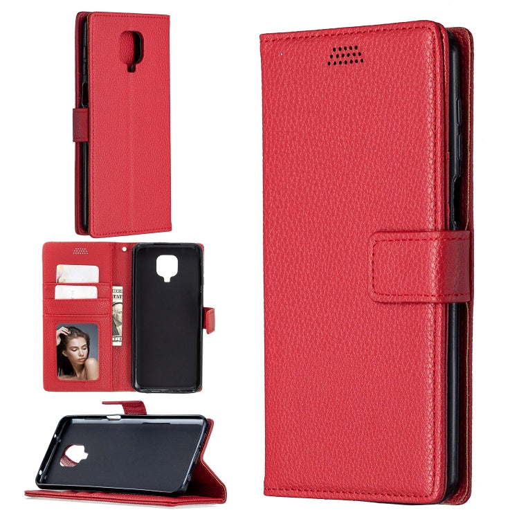 For Xiaomi Redmi Note 9 Pro / Note 9s / Note 9 Pro Max Litchi Texture Horizontal Flip Leather Case with Holder & Card Slots & Wallet & Photo Frame