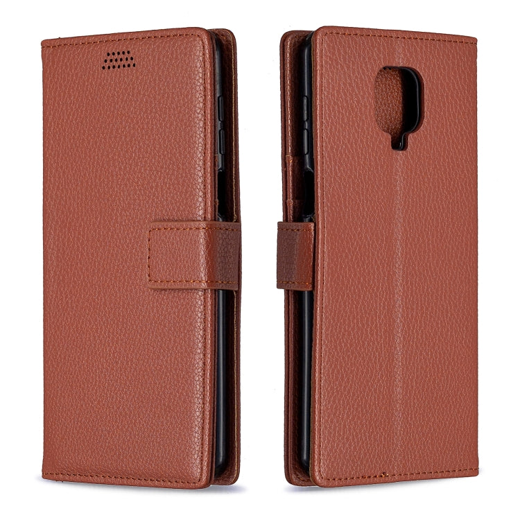 For Xiaomi Redmi Note 9 Pro / Note 9s / Note 9 Pro Max Litchi Texture Horizontal Flip Leather Case with Holder & Card Slots & Wallet & Photo Frame