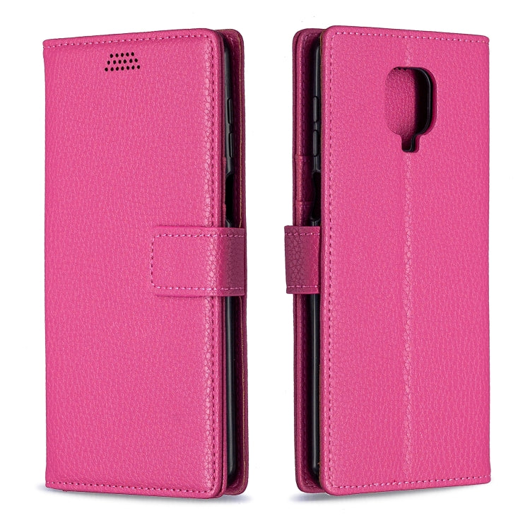 For Xiaomi Redmi Note 9 Pro / Note 9s / Note 9 Pro Max Litchi Texture Horizontal Flip Leather Case with Holder & Card Slots & Wallet & Photo Frame