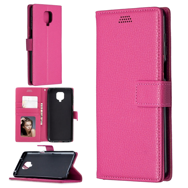 For Xiaomi Redmi Note 9 Pro / Note 9s / Note 9 Pro Max Litchi Texture Horizontal Flip Leather Case with Holder & Card Slots & Wallet & Photo Frame