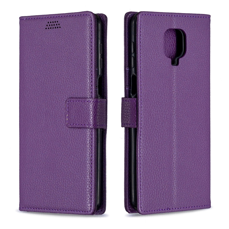 For Xiaomi Redmi Note 9 Pro / Note 9s / Note 9 Pro Max Litchi Texture Horizontal Flip Leather Case with Holder & Card Slots & Wallet & Photo Frame