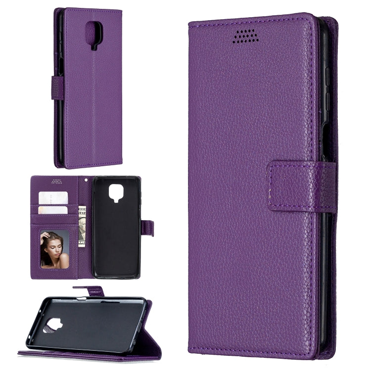 For Xiaomi Redmi Note 9 Pro / Note 9s / Note 9 Pro Max Litchi Texture Horizontal Flip Leather Case with Holder & Card Slots & Wallet & Photo Frame