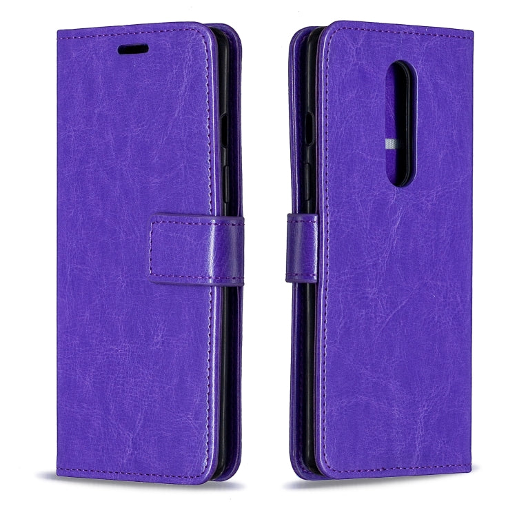 For OnePlus 8 Crazy Horse Texture Horizontal Flip Leather Case with Holder & Card Slots & Wallet & Photo Frame