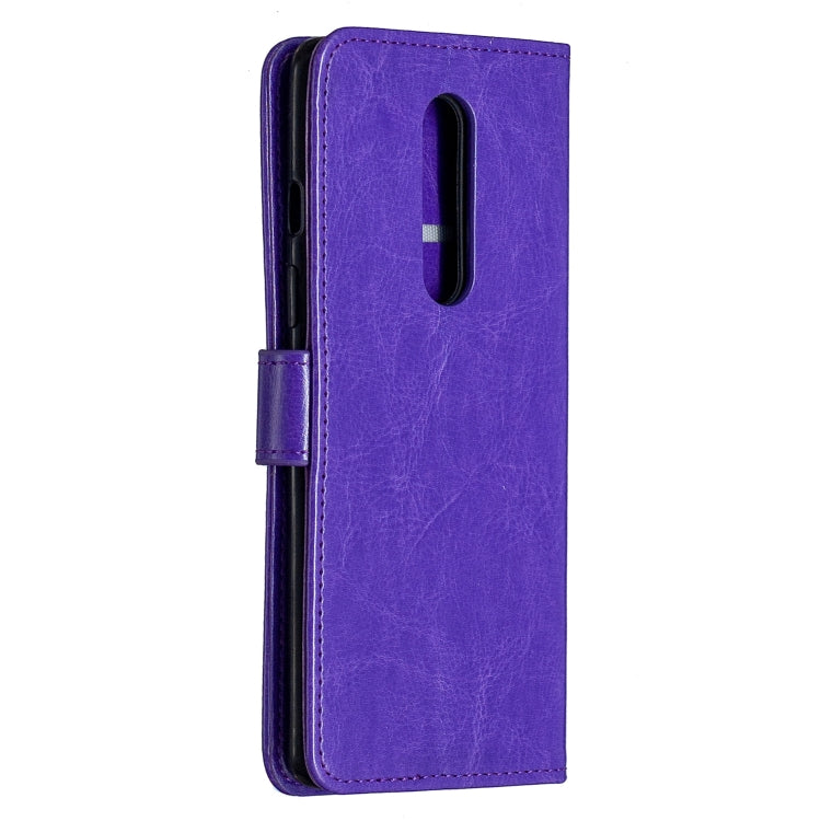 For OnePlus 8 Crazy Horse Texture Horizontal Flip Leather Case with Holder & Card Slots & Wallet & Photo Frame