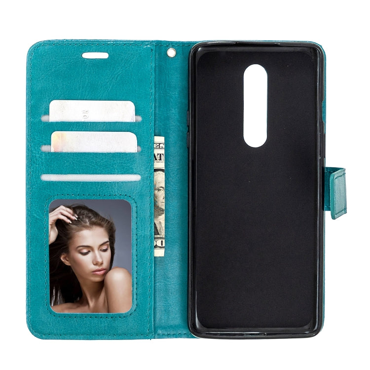For OnePlus 8 Crazy Horse Texture Horizontal Flip Leather Case with Holder & Card Slots & Wallet & Photo Frame