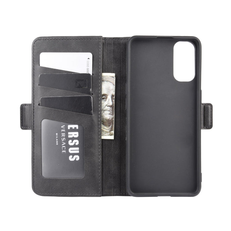 For OPPO Reno4 Pro 5G Dual-side Magnetic Buckle Horizontal Flip Leather Case with Holder & Card Slots & Wallet