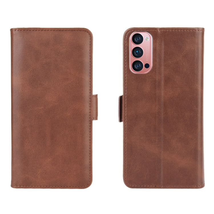 For OPPO Reno4 Pro 5G Dual-side Magnetic Buckle Horizontal Flip Leather Case with Holder & Card Slots & Wallet