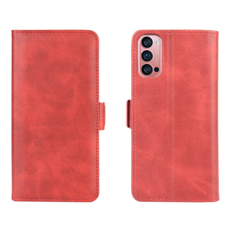 For OPPO Reno4 Pro 5G Dual-side Magnetic Buckle Horizontal Flip Leather Case with Holder & Card Slots & Wallet