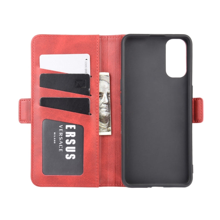 For OPPO Reno4 Pro 5G Dual-side Magnetic Buckle Horizontal Flip Leather Case with Holder & Card Slots & Wallet