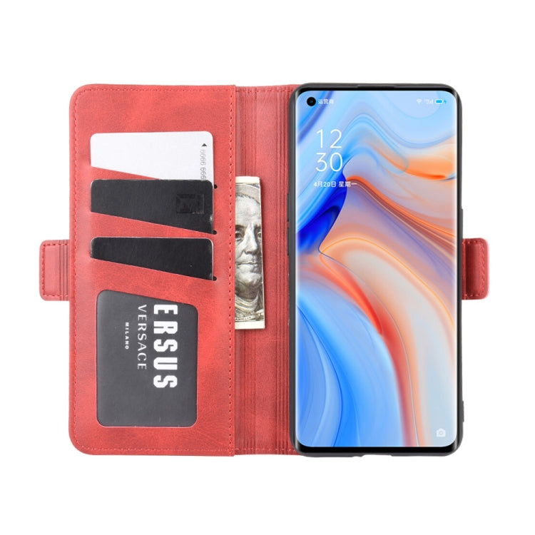 For OPPO Reno4 Pro 5G Dual-side Magnetic Buckle Horizontal Flip Leather Case with Holder & Card Slots & Wallet