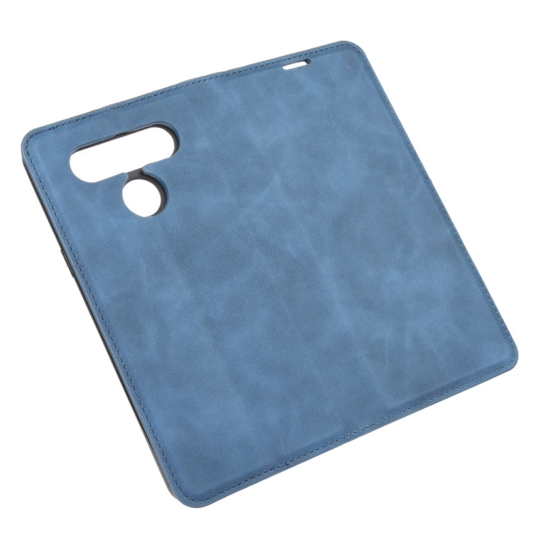 For LG K41S / K51S Retro-skin Business Magnetic Suction Leather Case with Holder & Card Slots & Wallet