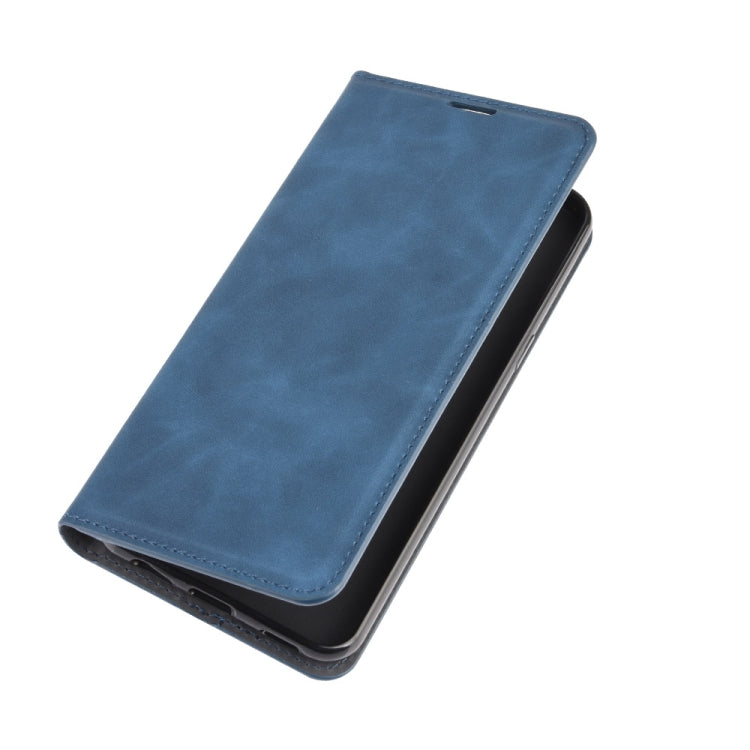 For LG K41S / K51S Retro-skin Business Magnetic Suction Leather Case with Holder & Card Slots & Wallet