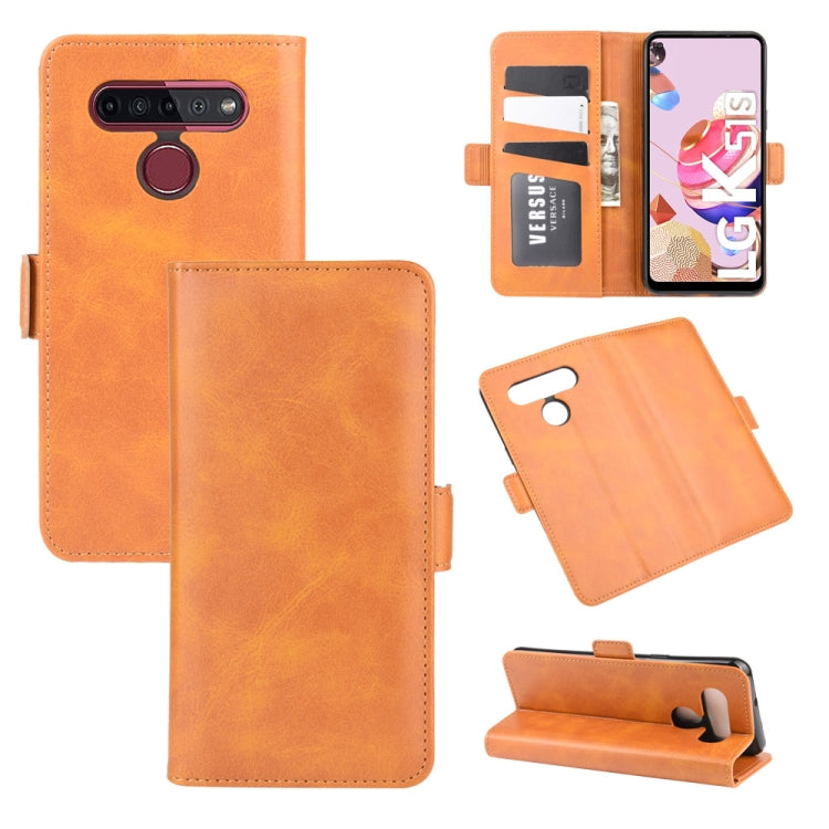 For LG K41S / K51S Dual-side Magnetic Buckle Horizontal Flip Leather Case with Holder & Card Slots & Wallet