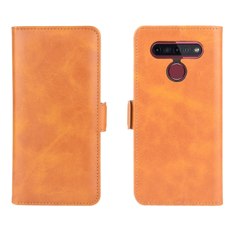 For LG K41S / K51S Dual-side Magnetic Buckle Horizontal Flip Leather Case with Holder & Card Slots & Wallet