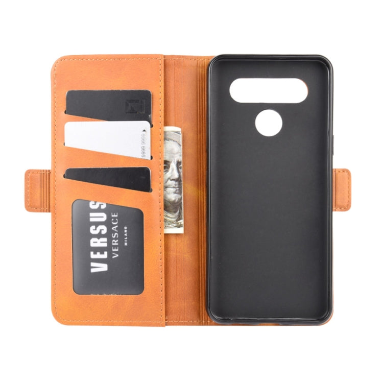 For LG K41S / K51S Dual-side Magnetic Buckle Horizontal Flip Leather Case with Holder & Card Slots & Wallet