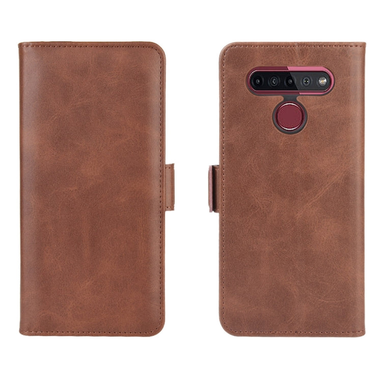 For LG K41S / K51S Dual-side Magnetic Buckle Horizontal Flip Leather Case with Holder & Card Slots & Wallet