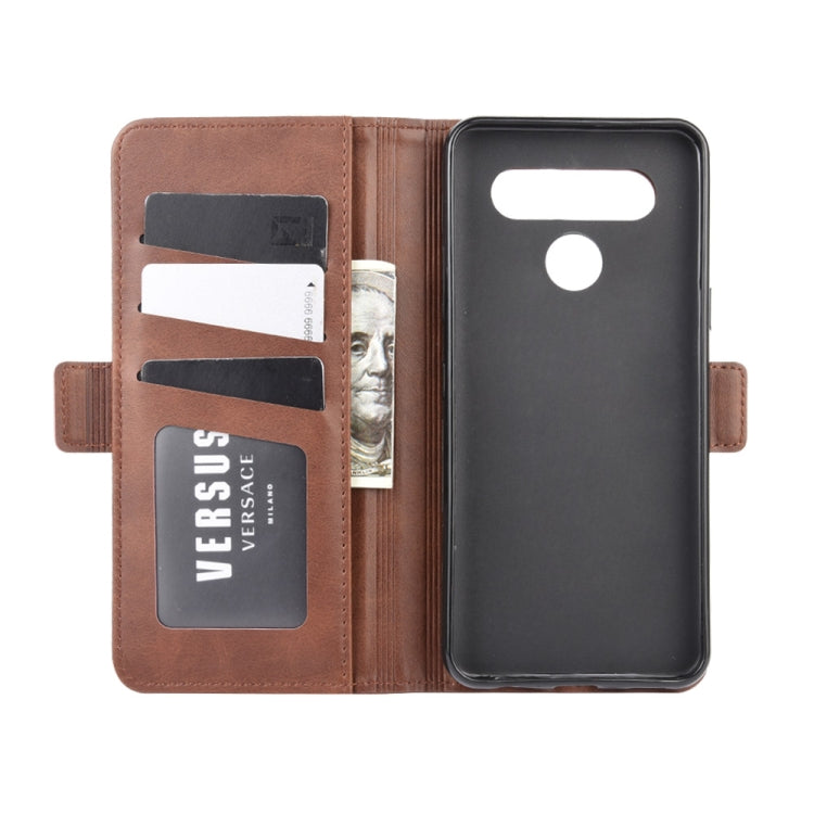 For LG K41S / K51S Dual-side Magnetic Buckle Horizontal Flip Leather Case with Holder & Card Slots & Wallet