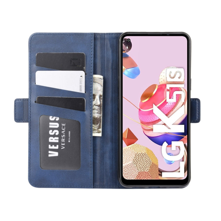 For LG K41S / K51S Dual-side Magnetic Buckle Horizontal Flip Leather Case with Holder & Card Slots & Wallet
