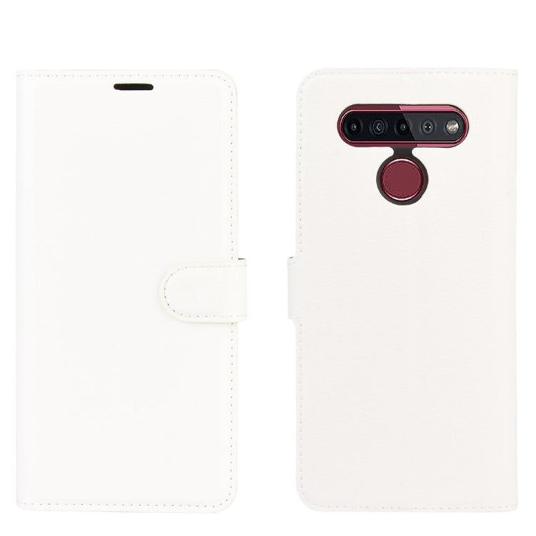 For LG K41S / K51S Litchi Texture Horizontal Flip Protective Case with Holder & Card Slots & Wallet