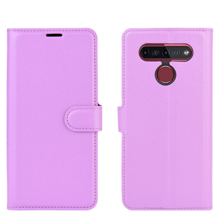 For LG K41S / K51S Litchi Texture Horizontal Flip Protective Case with Holder & Card Slots & Wallet