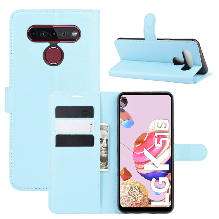 For LG K41S / K51S Litchi Texture Horizontal Flip Protective Case with Holder & Card Slots & Wallet
