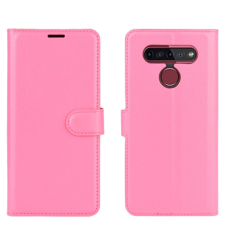 For LG K41S / K51S Litchi Texture Horizontal Flip Protective Case with Holder & Card Slots & Wallet