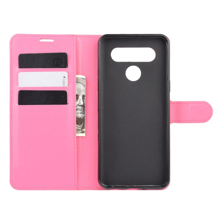 For LG K41S / K51S Litchi Texture Horizontal Flip Protective Case with Holder & Card Slots & Wallet