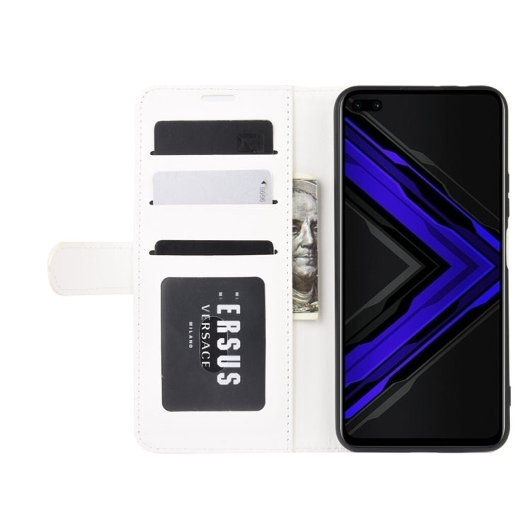 For Huawei Honor Play4 Pro / Honor V30 R64 Texture Single Horizontal Flip Protective Case with Holder & Card Slots & Wallet& Photo Frame