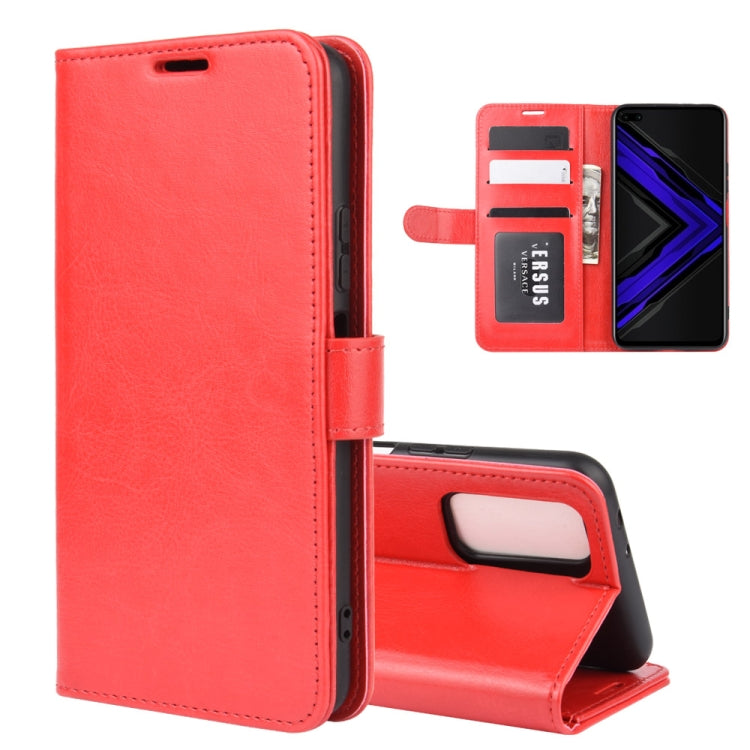 For Huawei Honor Play4 Pro / Honor V30 R64 Texture Single Horizontal Flip Protective Case with Holder & Card Slots & Wallet& Photo Frame