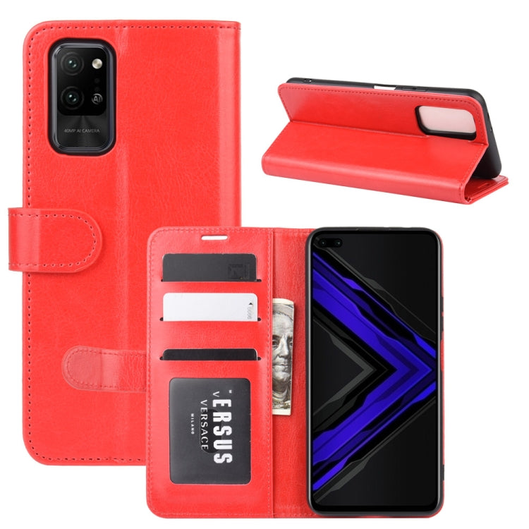For Huawei Honor Play4 Pro / Honor V30 R64 Texture Single Horizontal Flip Protective Case with Holder & Card Slots & Wallet& Photo Frame