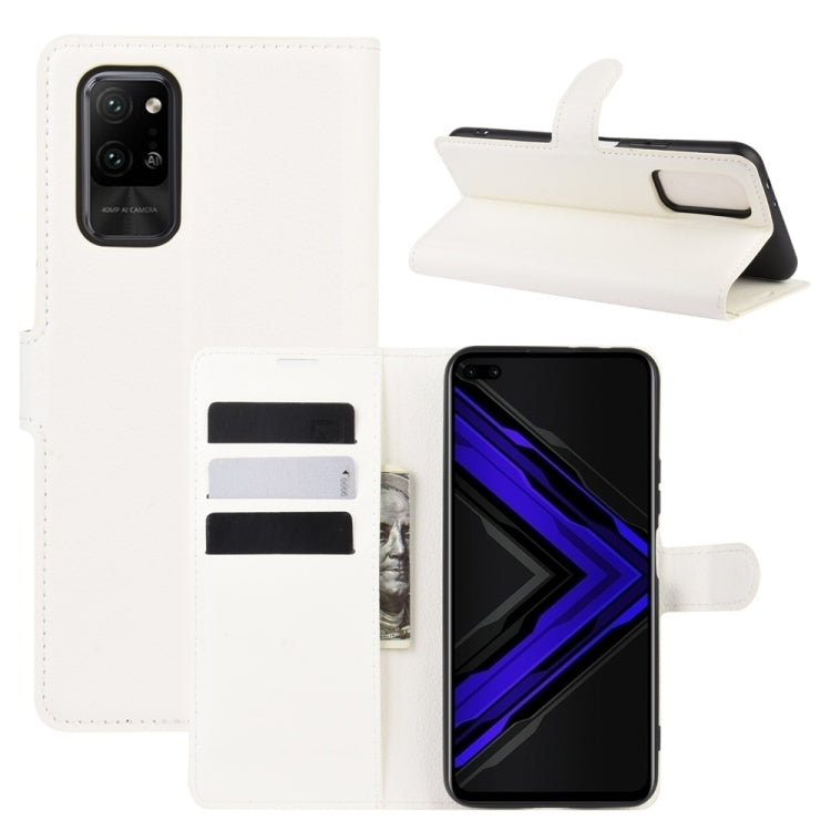For Huawei Honor Play4 Pro/Honor V30 Litchi Texture Horizontal Flip Leather Case with Holder & Card Slots & Wallet
