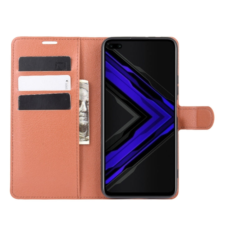 For Huawei Honor Play4 Pro/Honor V30 Litchi Texture Horizontal Flip Leather Case with Holder & Card Slots & Wallet