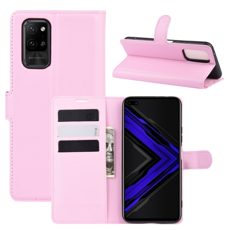 For Huawei Honor Play4 Pro/Honor V30 Litchi Texture Horizontal Flip Leather Case with Holder & Card Slots & Wallet