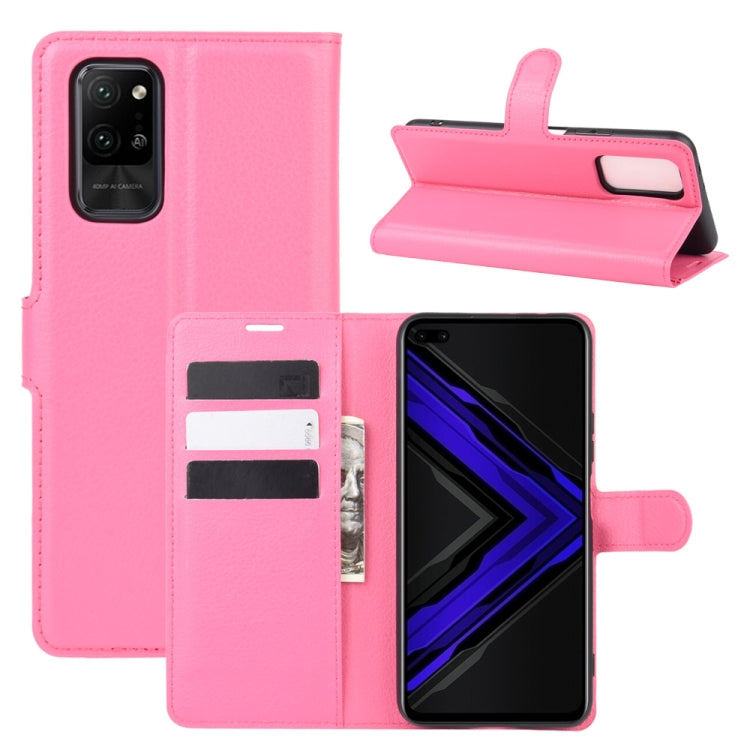 For Huawei Honor Play4 Pro/Honor V30 Litchi Texture Horizontal Flip Leather Case with Holder & Card Slots & Wallet