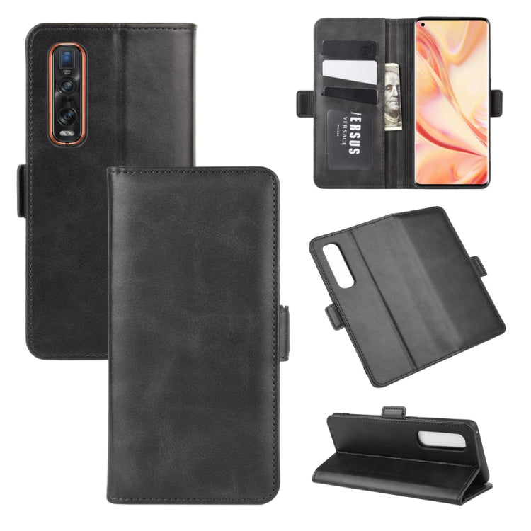 For OPPO Find X2 Pro Dual-side Magnetic Buckle Horizontal Flip Leather Case with Holder & Card Slots & Wallet