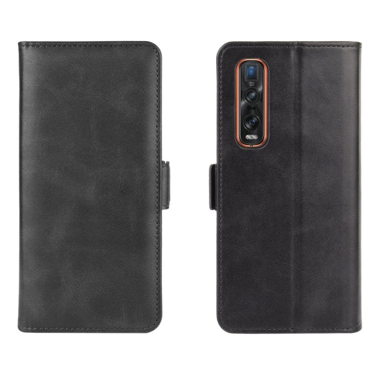 For OPPO Find X2 Pro Dual-side Magnetic Buckle Horizontal Flip Leather Case with Holder & Card Slots & Wallet
