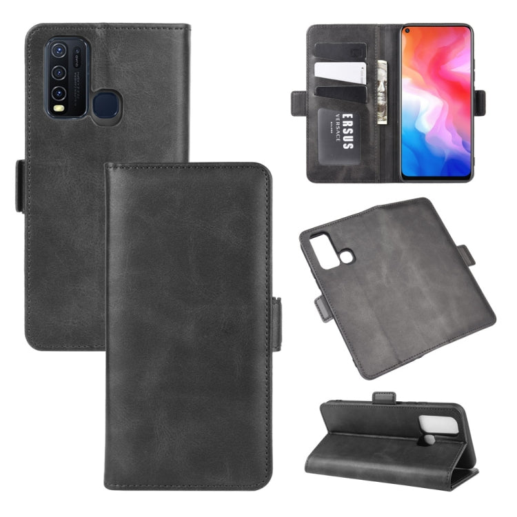 For Vivo Y50/Y30 Dual-side Magnetic Buckle Horizontal Flip Leather Case with Holder & Card Slots & Wallet