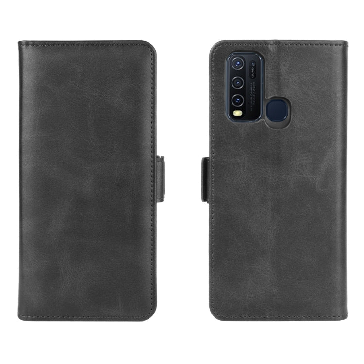 For Vivo Y50/Y30 Dual-side Magnetic Buckle Horizontal Flip Leather Case with Holder & Card Slots & Wallet