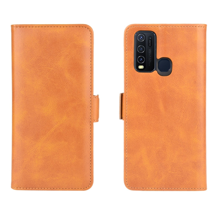 For Vivo Y50/Y30 Dual-side Magnetic Buckle Horizontal Flip Leather Case with Holder & Card Slots & Wallet